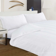 Coleção de Hotel 200T 100 Puro Algodão Branco Liso Bedding Set